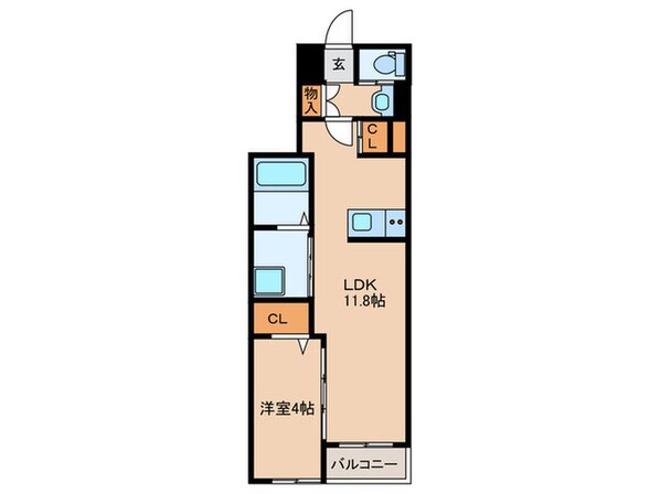 ビタミンテラス明石別所町の物件間取画像